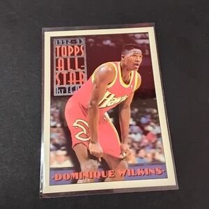 Topps All-Star Trading Card - Red and Yellow